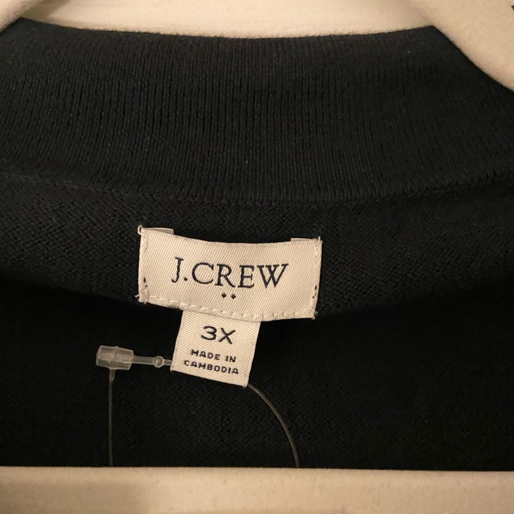 J.Crew Black Long Sleeve Top - Picture 2 of 3